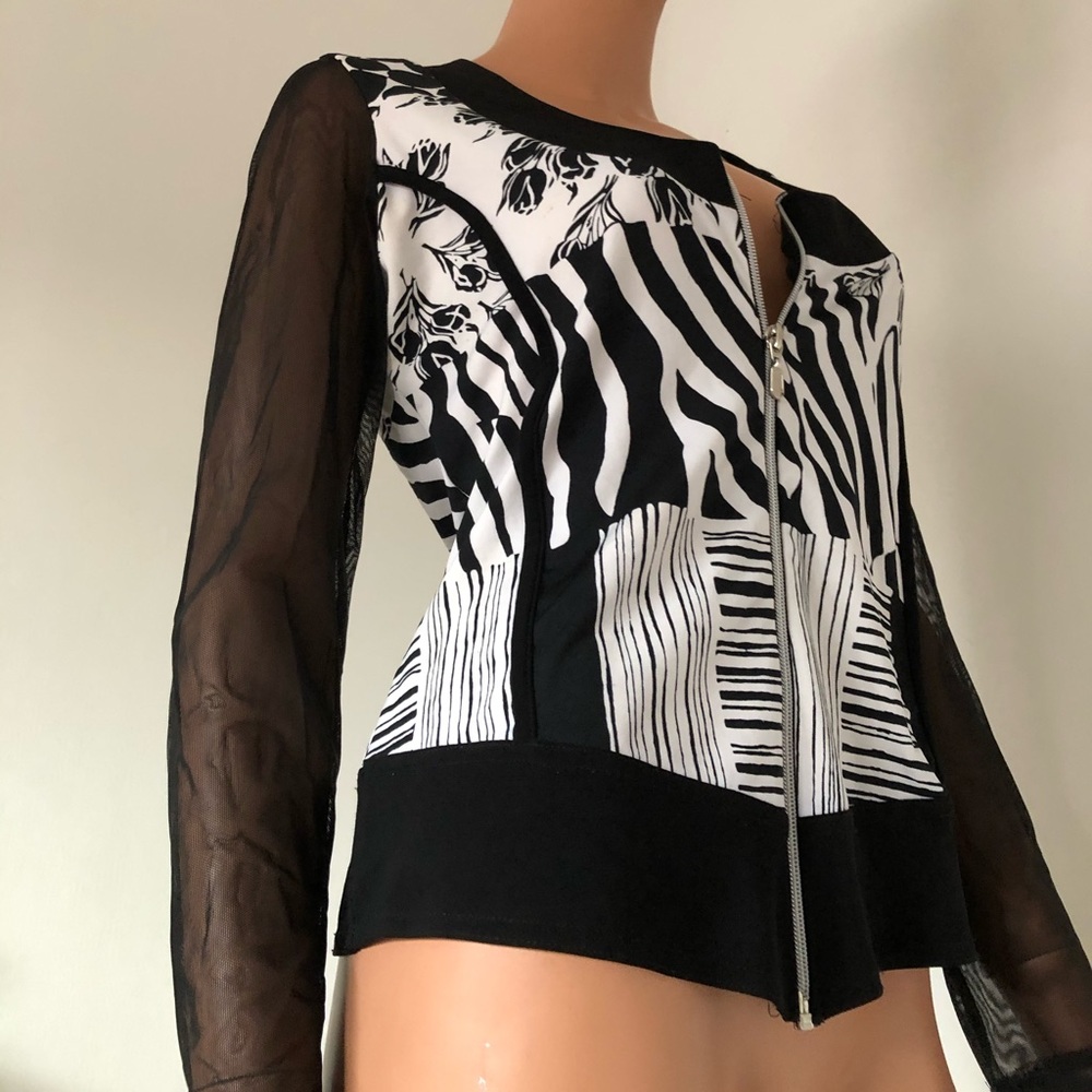 Unique B&W Patterned Jacket